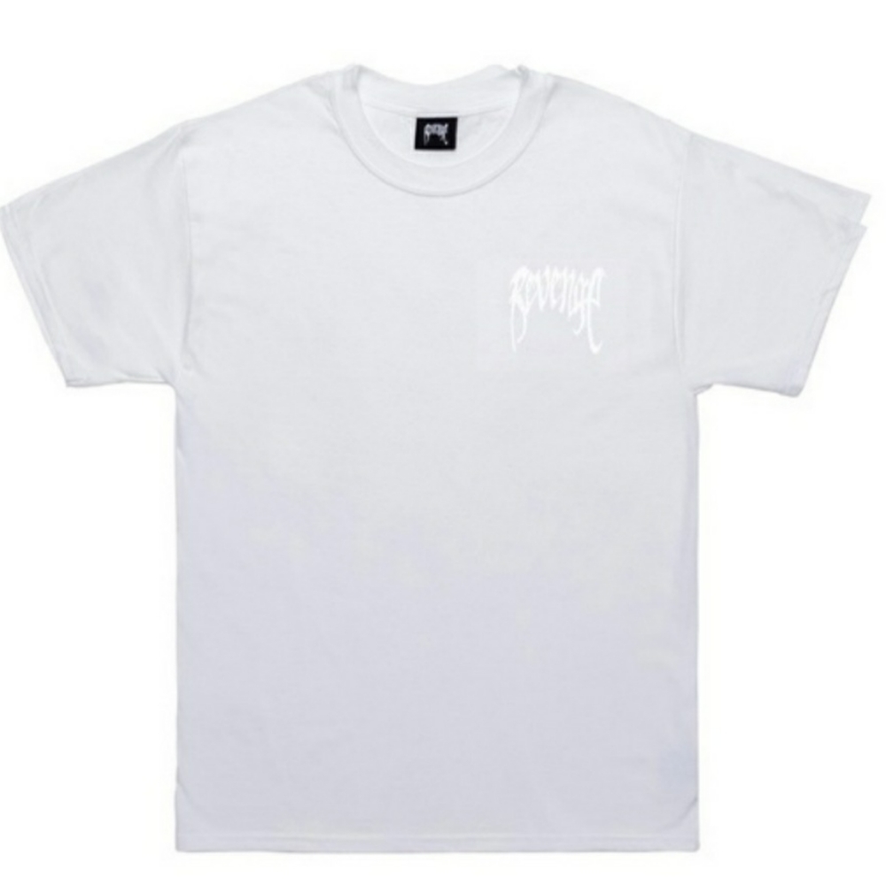 REVENGE X PLAYBOY SKULL TEE SHIRT WHITE Bunny Tee
